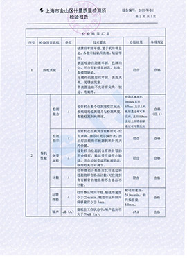 計量檢測報告